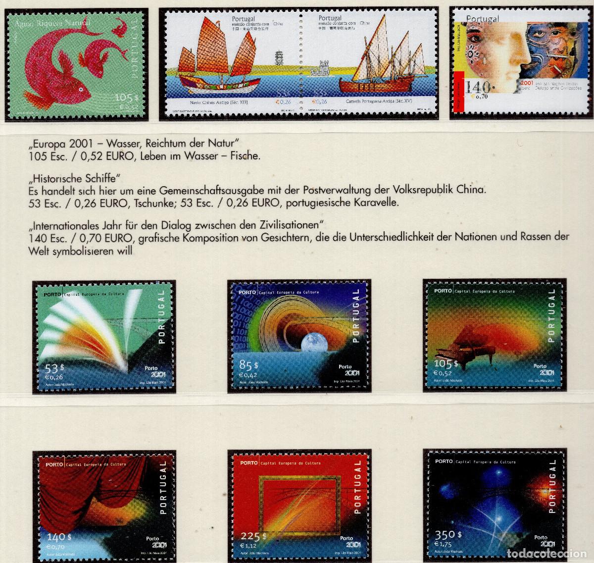 Sellos: PORTUGAL 2001 STAMP MICHEL PT 2503+2556-2557+2508-2513