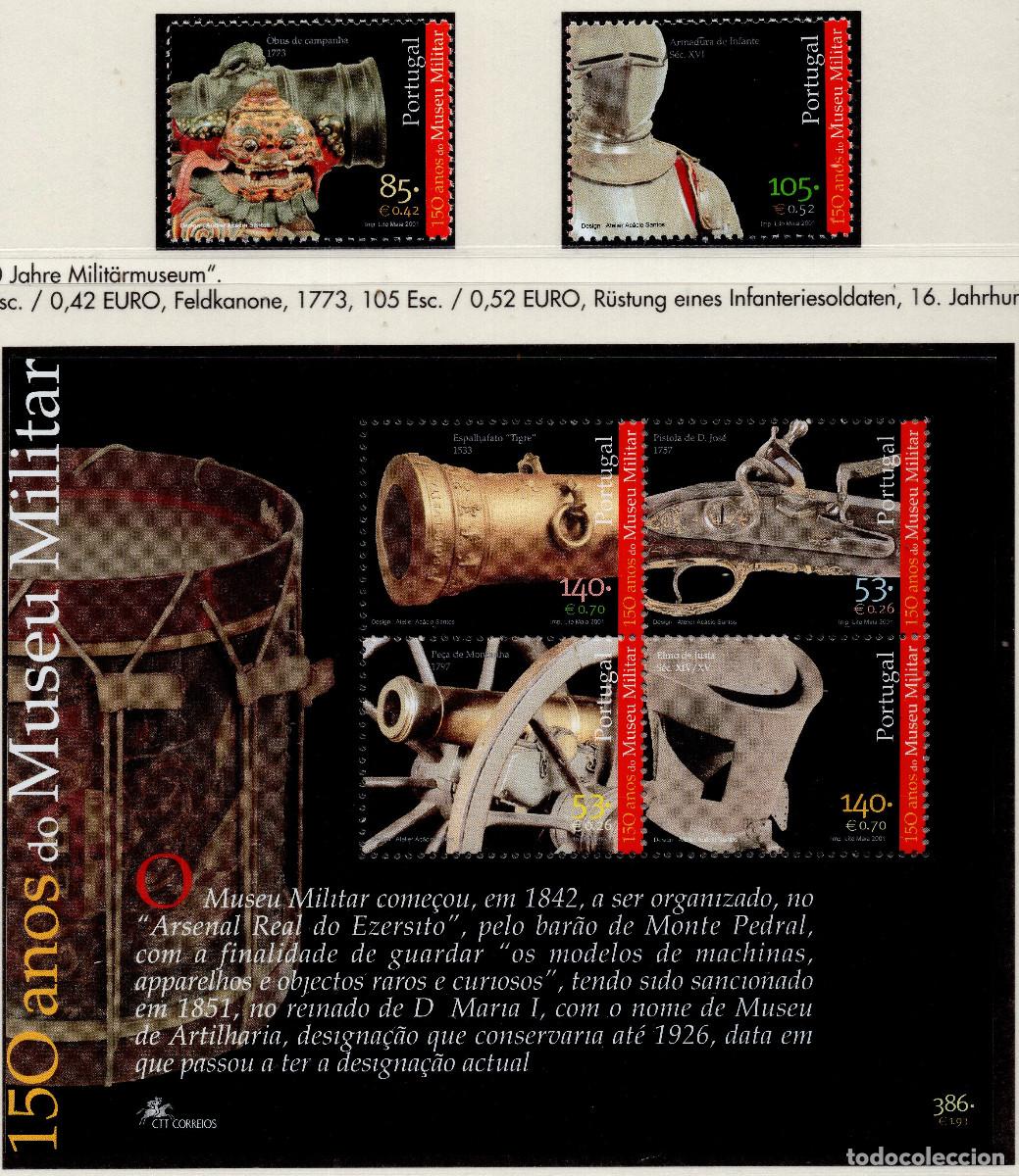 Sellos: PORTUGAL 2001 STAMP MICHEL PT BL171+2514-2515