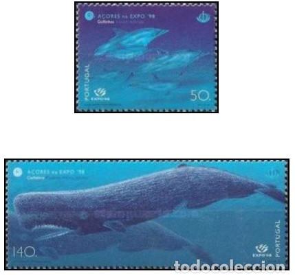 Sellos: Azores 1998, SW-447/48 &rdquo;Expo'98: Protecci&oacute;n de los Oceanos&rdquo;./ Nuevo, sin charnela. MNH.