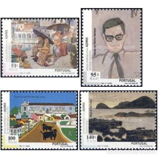 Sellos: Azores 1999, SW-450/53 &rdquo;Pintura Contemporanea&rdquo;./ Nuevo, sin charnela. MNH.