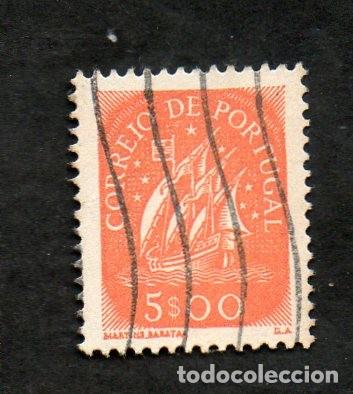 Sellos: FILA 1943 PORTUGAL AF-629 YVERT-640 CARAVELA CIRCULADO