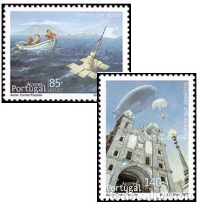 Sellos: Azores 2000, SW-455/56 &rdquo;Transporte del Correo en Azores&rdquo;./ Nuevo, sin charnela. MNH.