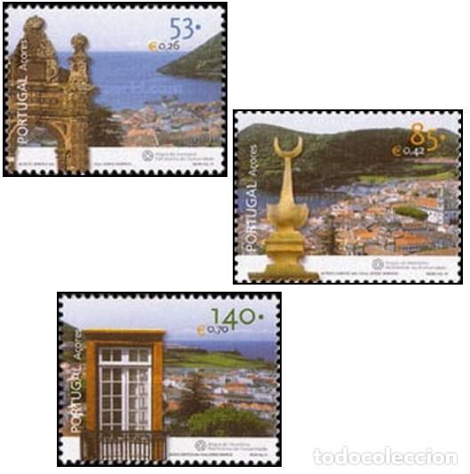 Sellos: Azores 2001, SW-458/60 &rdquo;UNESCO: Angra do heroismo&rdquo;./ Nuevo, sin charnela. MNH.