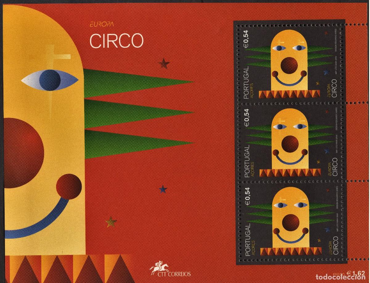 Sellos: Azores 2002, SW-462HB &rdquo;Europa: El Circo&rdquo;./ Nuevo, sin charnela. MNH.