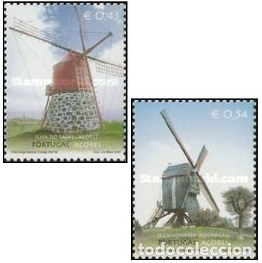 Sellos: Azores 2002, SW-471/72 &rdquo;Molinos de Viento&rdquo;./ Nuevo, sin charnela. MNH.