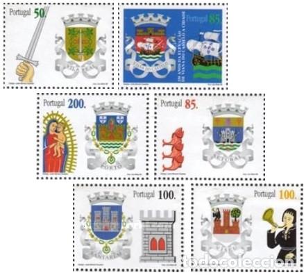 Sellos: Portugal 1998, SW-2273/78 &rdquo;Escudos Distritos Portugueses&rdquo;./ Nuevo, sin charnela. MNH.