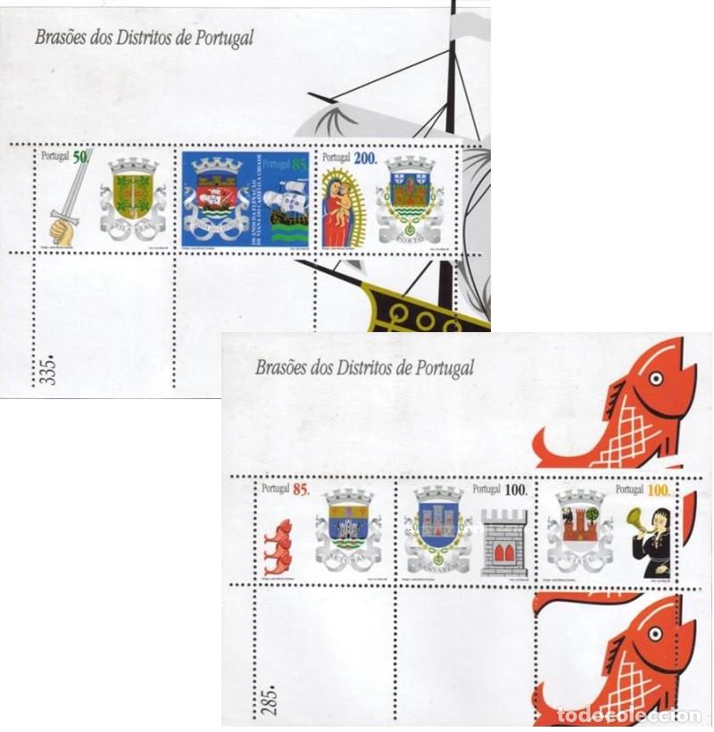 Sellos: Portugal 1998, SW-2273/78HB &rdquo;Escudos Distritos Portugueses&rdquo;./ Nuevo, sin charnela. MNH.