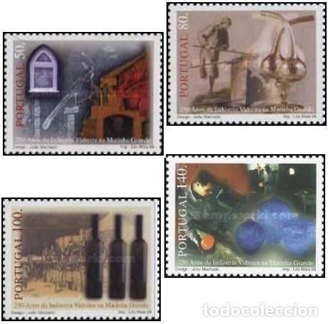 Sellos: Portugal 1998, SW-2279/82 &rdquo;Industria Vidriera de Marinha Grande&rdquo;./ Nuevo, sin charnela. MNH.