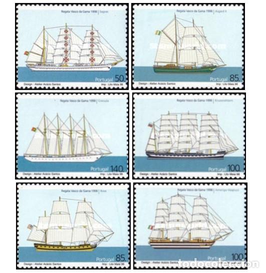 Sellos: Portugal 1998, SW-2283/88 &rdquo; Regata Vasco da Gama. Veleros&rdquo;./ Nuevo, sin charnela. MNH.