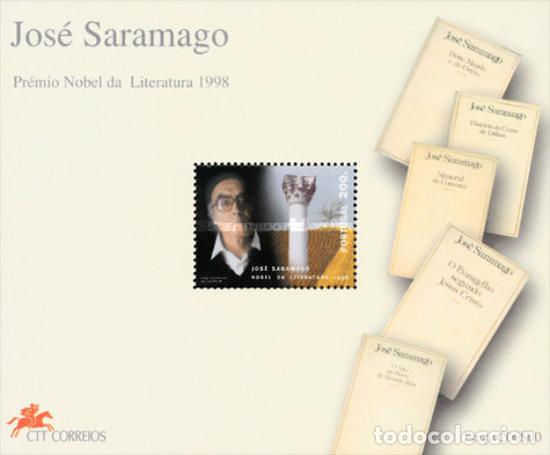 Sellos: Portugal 1998, SW-2311HB &rdquo;Jos&eacute; Saramago - Literato&rdquo;./ Nuevo, sin charnela. MNH.
