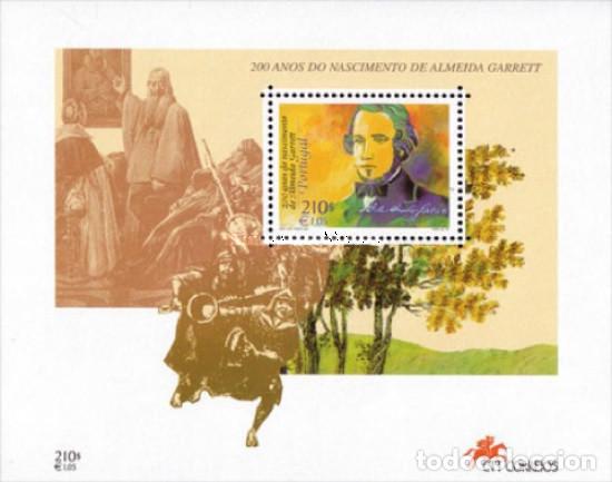Sellos: Portugal 1999, SW2324HB &rdquo;Jo&atilde;o Baptista da Silva - escritor&rdquo;./ Nuevos, sin charnela. MNH.