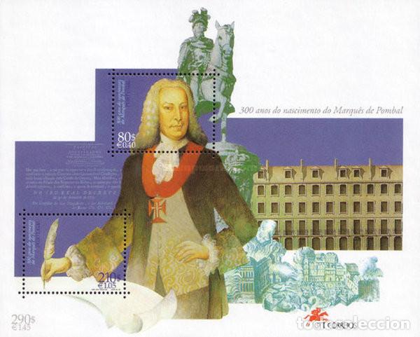 Sellos: Portugal 1999, SW2334/35HB &rdquo;Marqu&eacute;s de Pombal, 1.699 - 1.782&rdquo;./ Nuevo, sin charnela. MNH.