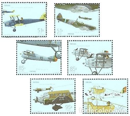 Sellos: Portugal 1999, SW2341/46 &rdquo;75 Aniv. de las Fuerzas A&eacute;reas&rdquo;./ Nuevo, sin charnela. MNH.