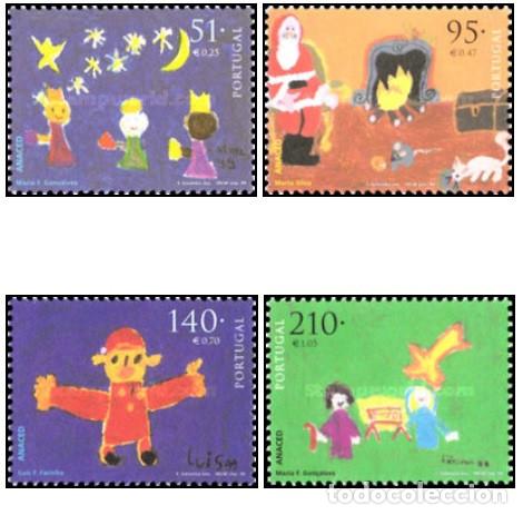 Sellos: Portugal 1999, SW2374/77 &rdquo;Navidad, dibujos infantiles&rdquo;./ Nuevo, sin charnela. MNH.