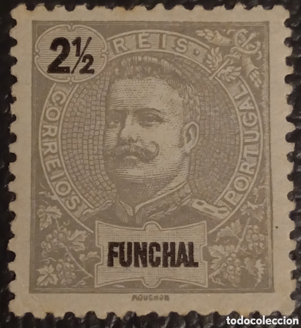 Sellos: Portugal Funchal 1897 - Carlos I - 2&frac12; R&eacute;is - Mundifil n&ordm; 21 - MNH
