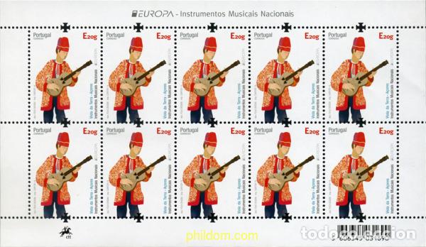Sellos: 367199 MNH AZORES 2014 EUROPA CEPT 2014 - INSTRUMENTOS MUSICALES
