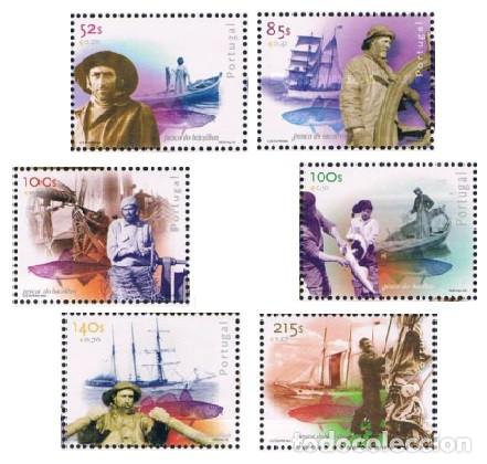 Sellos: Portugal 2000, SW2443/48 &rdquo;La pesca del bacalao&rdquo;./ Nuevo, sin charnela. MNH.