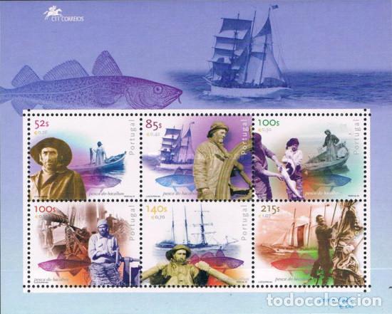 Sellos: Portugal 2000, SW2443/48HB &rdquo;La pesca del bacalao&rdquo;./ Nuevo, sin charnela. MNH.