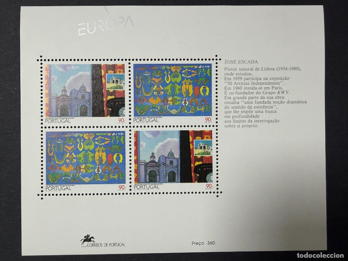Sellos: PORTUGAL, 1993. YVERT 94. EUROPA CEPT. ARTE MODERNO. NUEVO. SIN FIJASELLOS