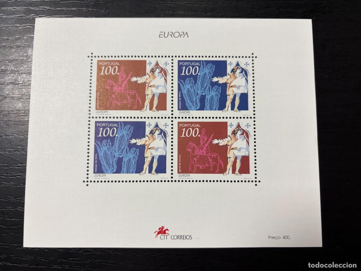 Sellos: PORTUGAL, 1994. YVERT HB 101 EUROPA CEPT. GRANDES DESCUBRIMIENTOS. NUEVOS. SIN FIJASELLOS.