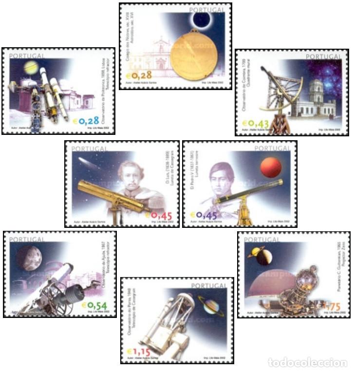 Sellos: Portugal 2002, SW2578/85 &rdquo;Astronom&iacute;a&rdquo;/ Nuevo, sin charnela. MNH.