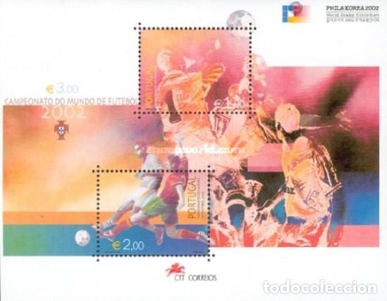 Sellos: Portugal 2002, SW2606/07HB &rdquo;Deportes: Mundial de F&uacute;tbol&rdquo;./ Nuevo, sin charnela. MNH.