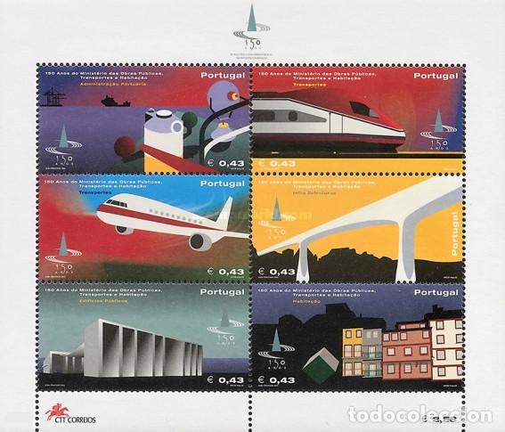 Sellos: Portugal 2002, SW2610/15HB &rdquo;Obras P&uacute;blicas, Transporte y Vivienda&rdquo;./ Nuevo, sin charnela. MNH.