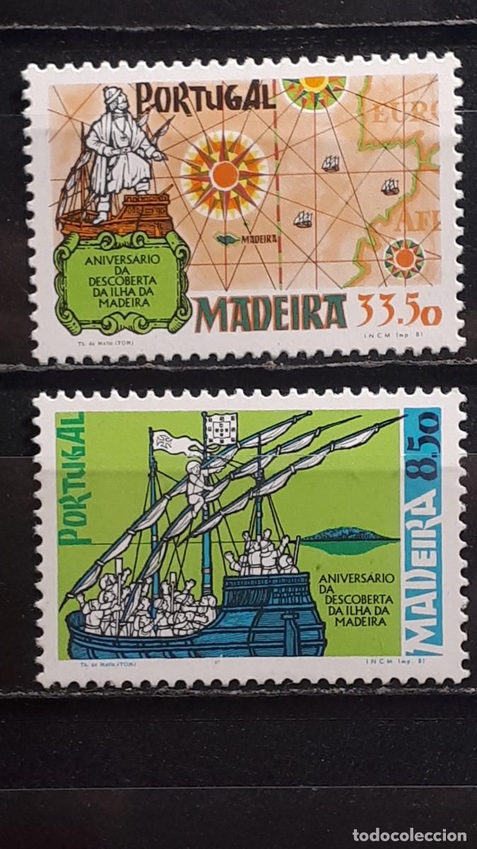 Sellos: MADEIRA. PORTUGAL. A&Ntilde;O 1981. ** YVERT 76/7