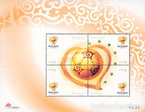 Sellos: Portugal 2003, SW2683/86HB &rdquo;F&uacute;tbol: Euro2004&rdquo;./ Nuevo. MNH (Foto).