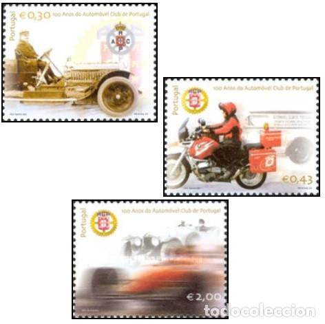 Sellos: Portugal 2003, SW2687/89 &rdquo;Club del Autom&oacute;vil portugu&eacute;s&rdquo;./ Nuevo. MNH