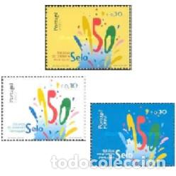 Sellos: Portugal 2003, Stampwolrd 2677+2698+2721 ''150 Aniv. del Sello''./ Imp Joh Ensched&eacute;./ Nuevos,
