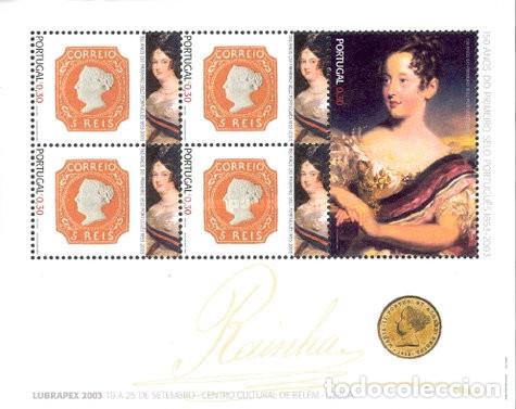 Sellos: Portugal 2003, SW2713HB &rdquo;150 Aniv. Sello Portugu&eacute;s&rdquo;./ Nuevo. MNH