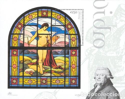 Sellos: Portugal 2003, SW2726HB &rdquo;El arte del Cristal: vidriera&rdquo;./ Nuevo. MNH