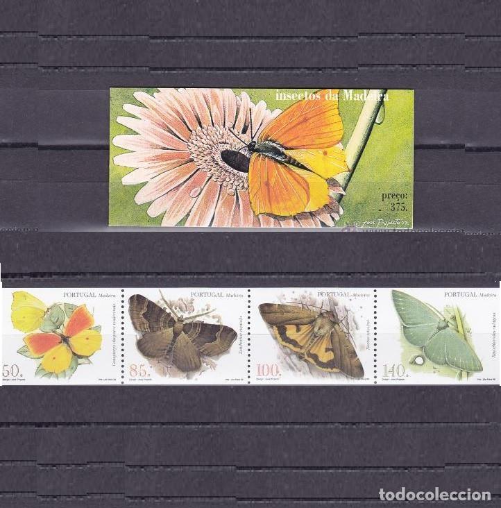 Sellos: Madeira 1998, SW193/96 carnet &rdquo;Insectos: mariposas&rdquo;./ Nuevo. MNH