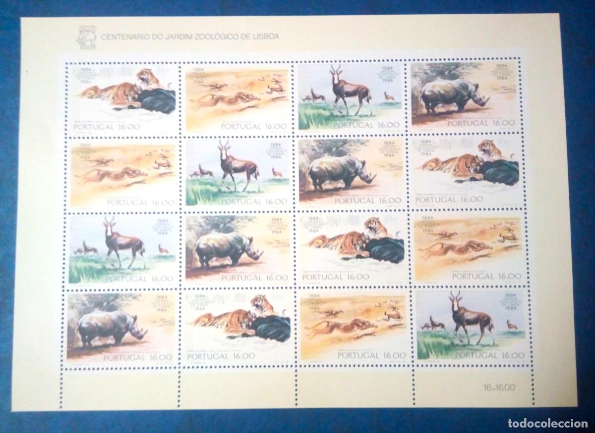 Sellos: Folha Miniatura Zoo de Lisboa