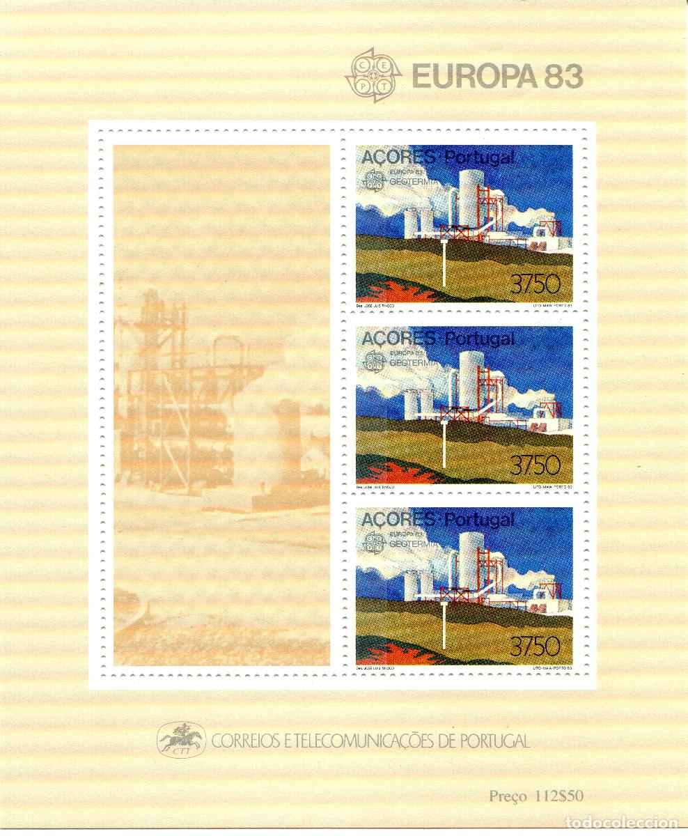 Sellos: AZORES (PORTUGAL) 1983 STAMP FDC MICHEL PT-AZ BL4