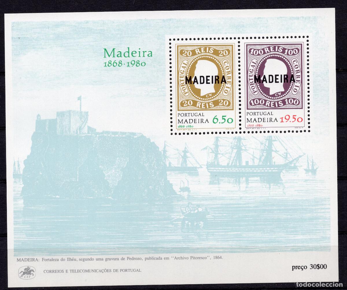 Sellos: MADEIRA (PORTUGAL) 1980 STAMP FDC MICHEL PT-MD BL1