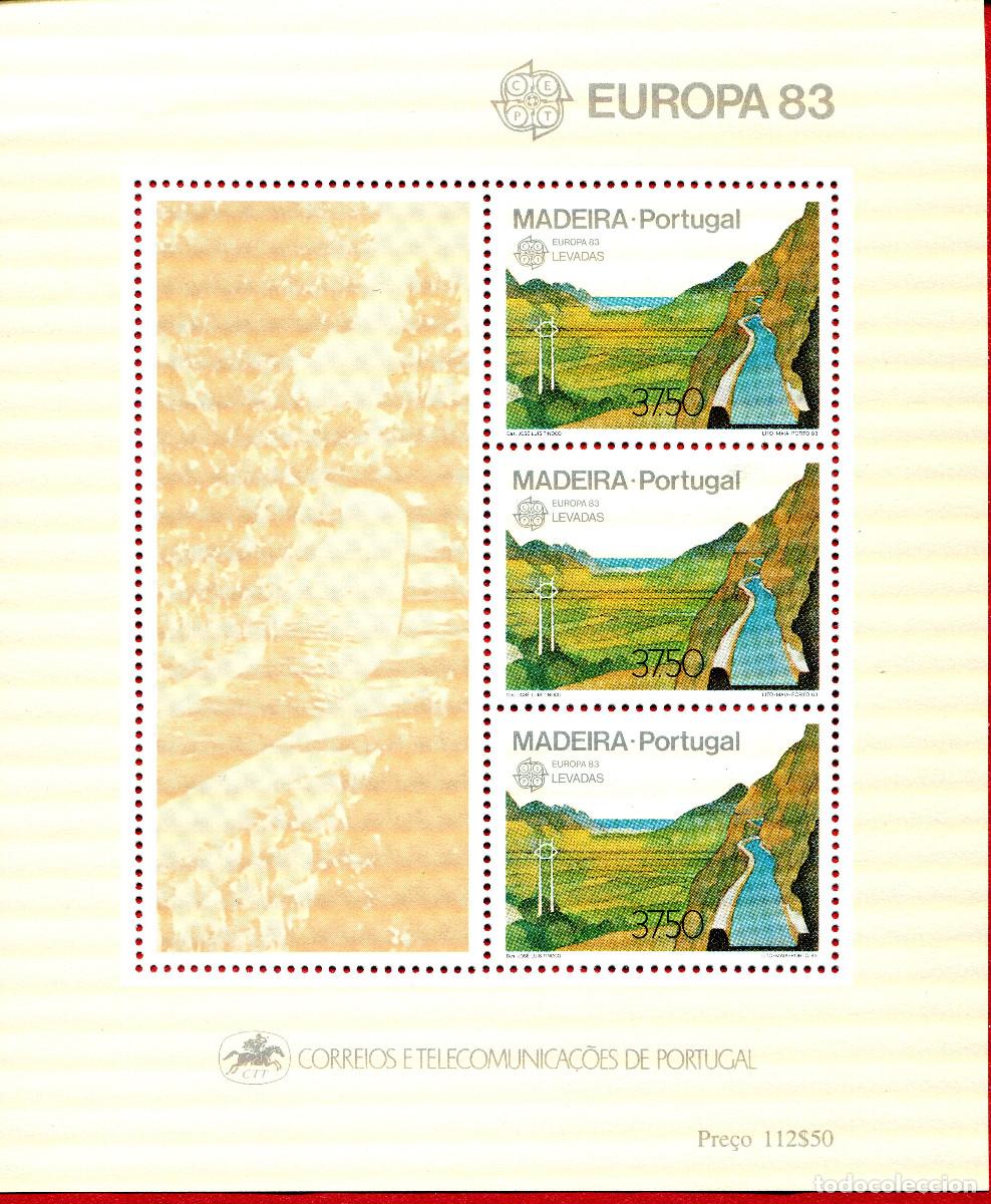 Sellos: MADEIRA (PORTUGAL) 1983 STAMP FDC MICHEL PT-MD BL4