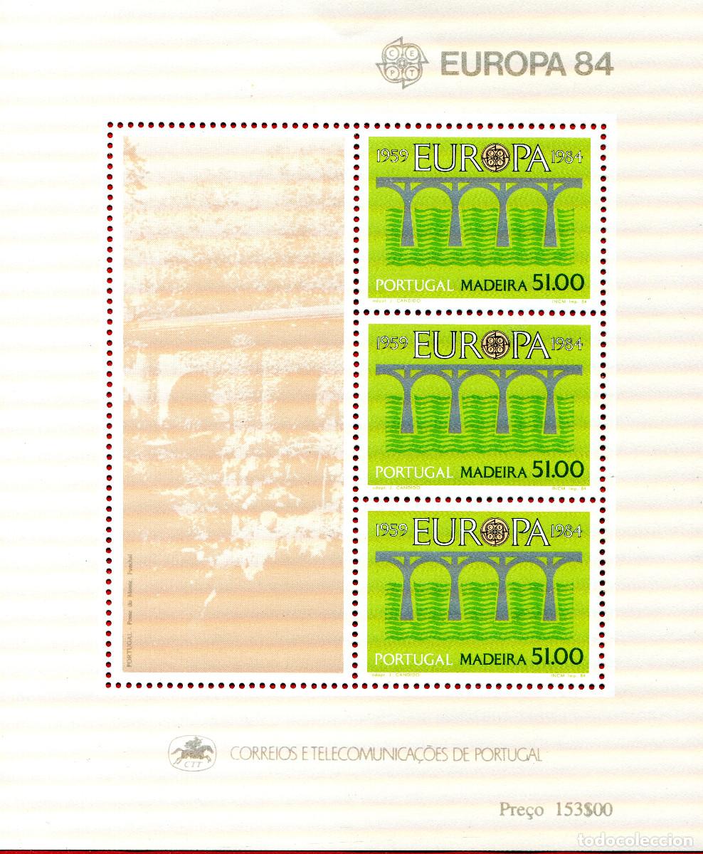Sellos: MADEIRA (PORTUGAL) 1984 STAMP FDC MICHEL PT-MD BL5