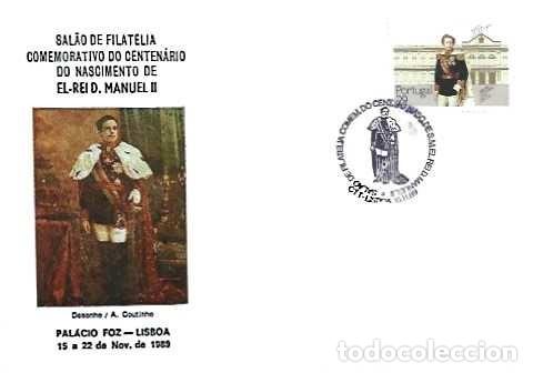 Sellos: Portugal & FDC Centenario del nacimiento del rey Manuel II, Palacio de Foz, Lisboa 1989 (9919)