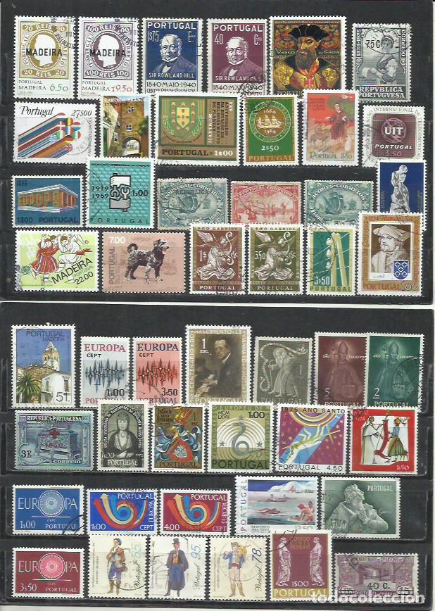 Sellos: R93B- BUEN LOTE SELLOS PORTUGAL MADEIRA AZORES, SIN TENER EN CUENTA VALOR.