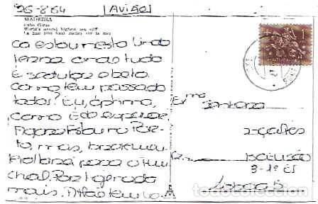 Sellos: Portugal & Marcofilia, Madeira, Camara de Lobos, Cabo Gir&atilde;o, Porto Santo a Lisboa 1964 (999)