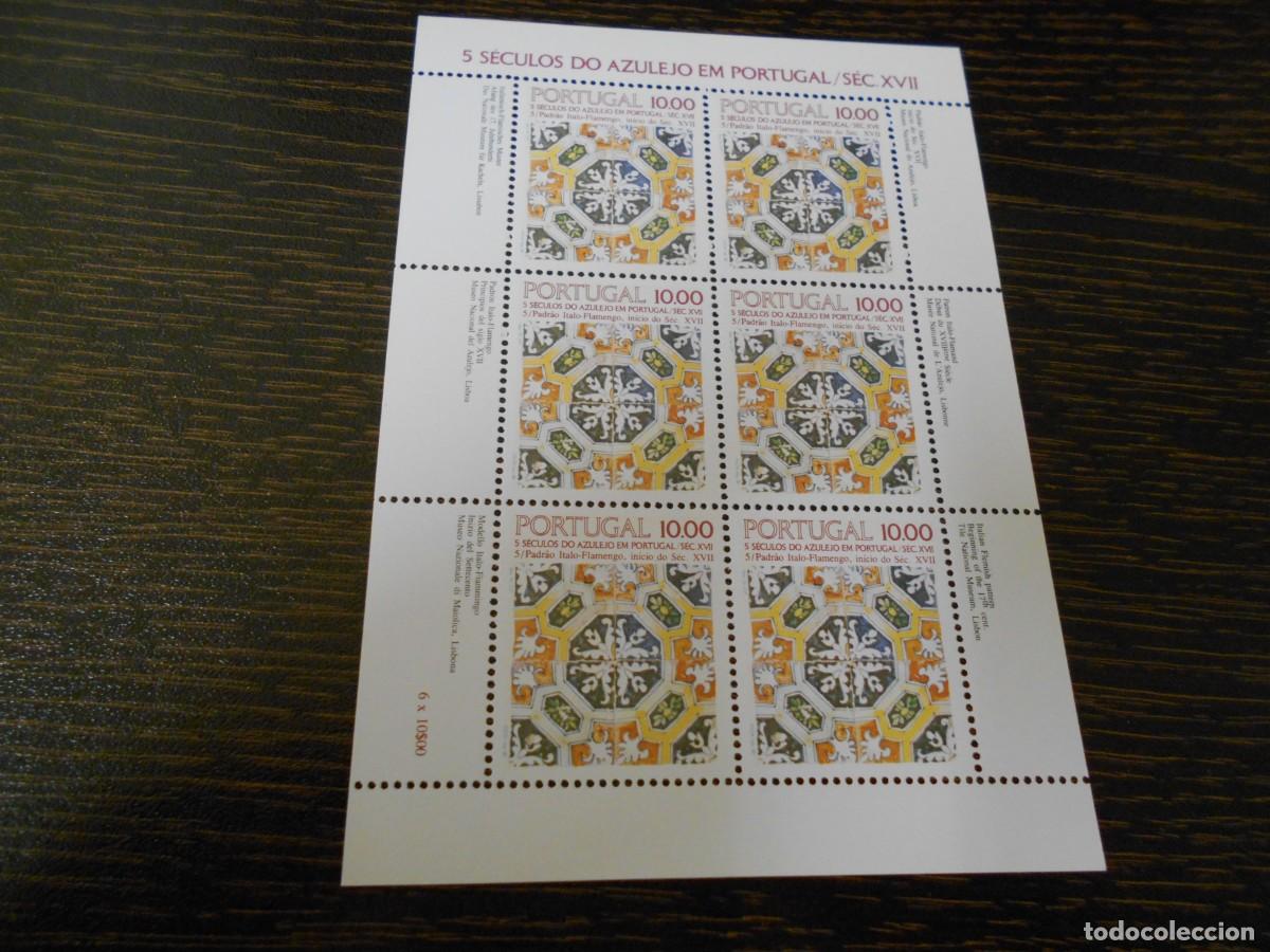 Sellos: PORTUGAL-HOJA BLOQUE-1982-5 SIGLOS DE AZULEJO EN PORTUGAL-SIGLOS XVII