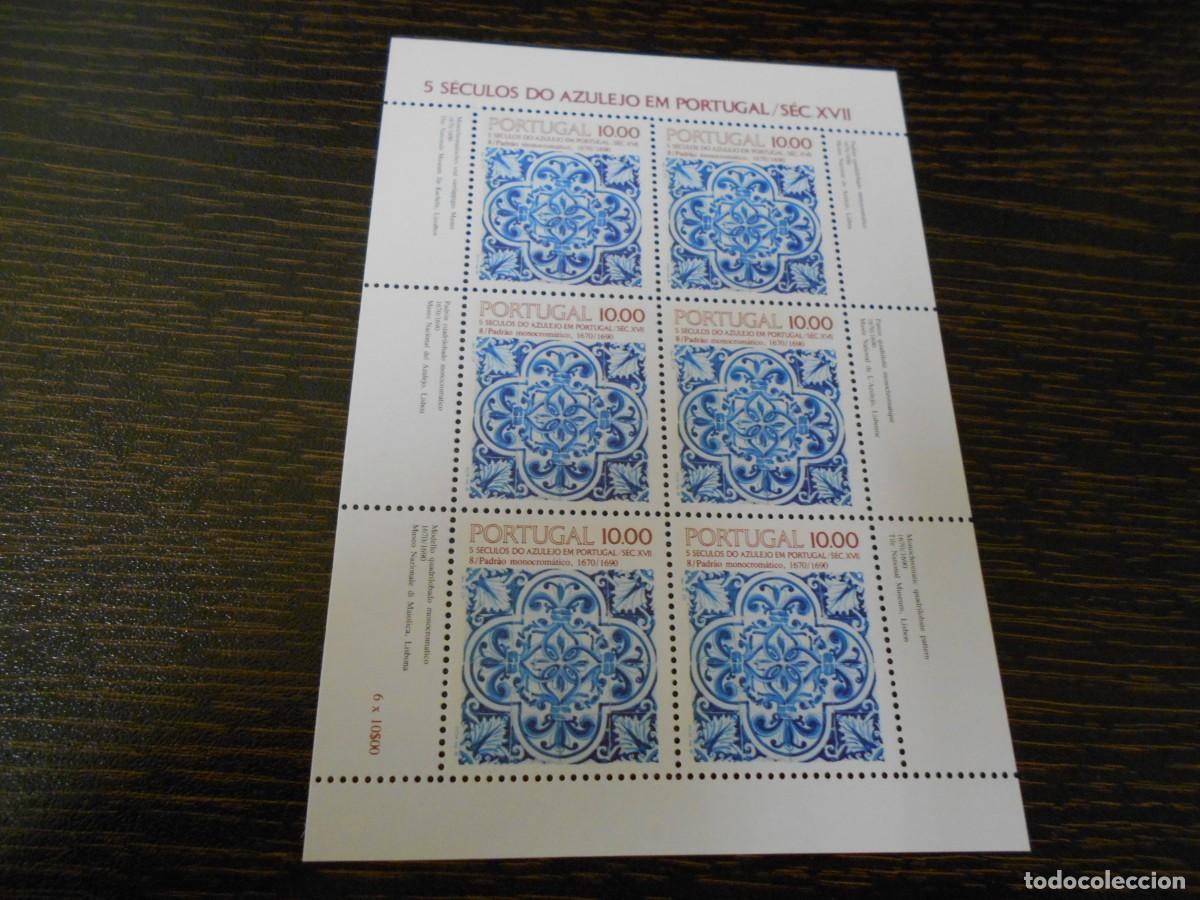 Sellos: PORTUGAL-HOJA BLOQUE-1982-5 SIGLOS DE AZULEJO EN PORTUGAL-SIGLOS XVII