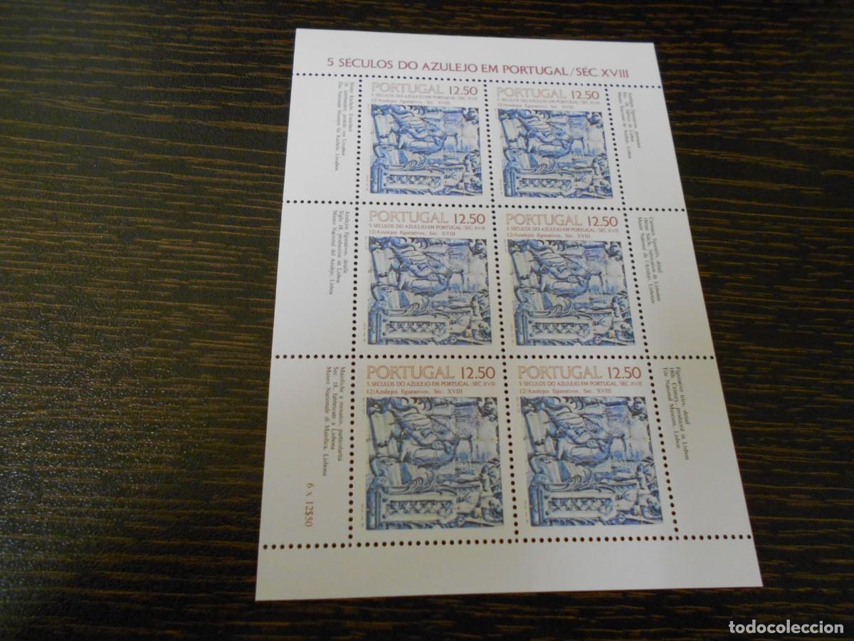 Sellos: PORTUGAL-HOJA BLOQUE-1983-5 SIGLOS DE AZULEJO EN PORTUGAL-SIGLOS XVIII