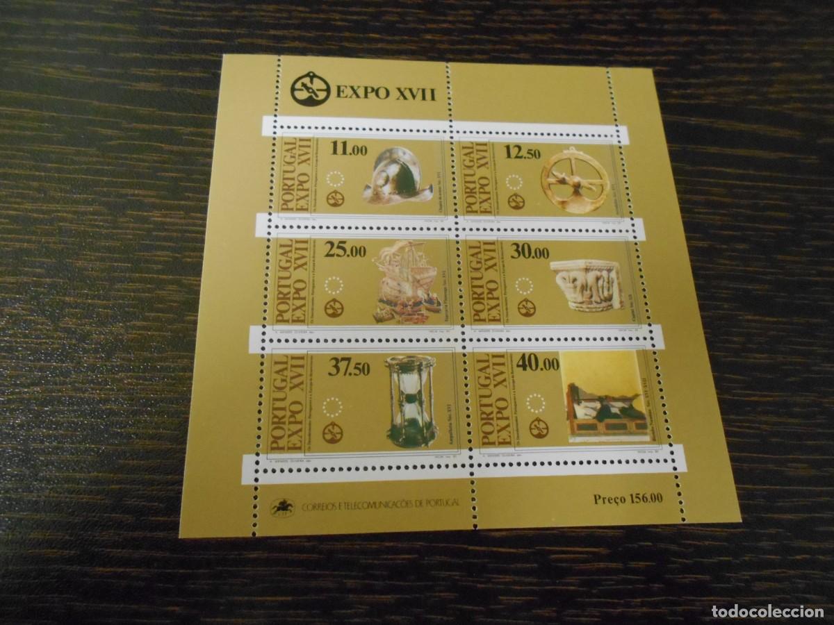 Sellos: PORTUGAL-HOJA BLOQUE-1983-EXPO XVII