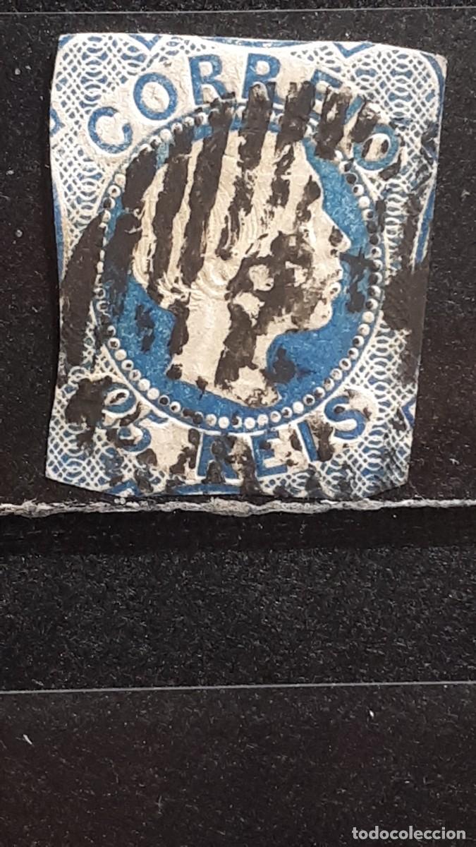 Sellos: PORTUGAL. A&Ntilde;O 1856. &deg;. YVERT 11. Tipo IV