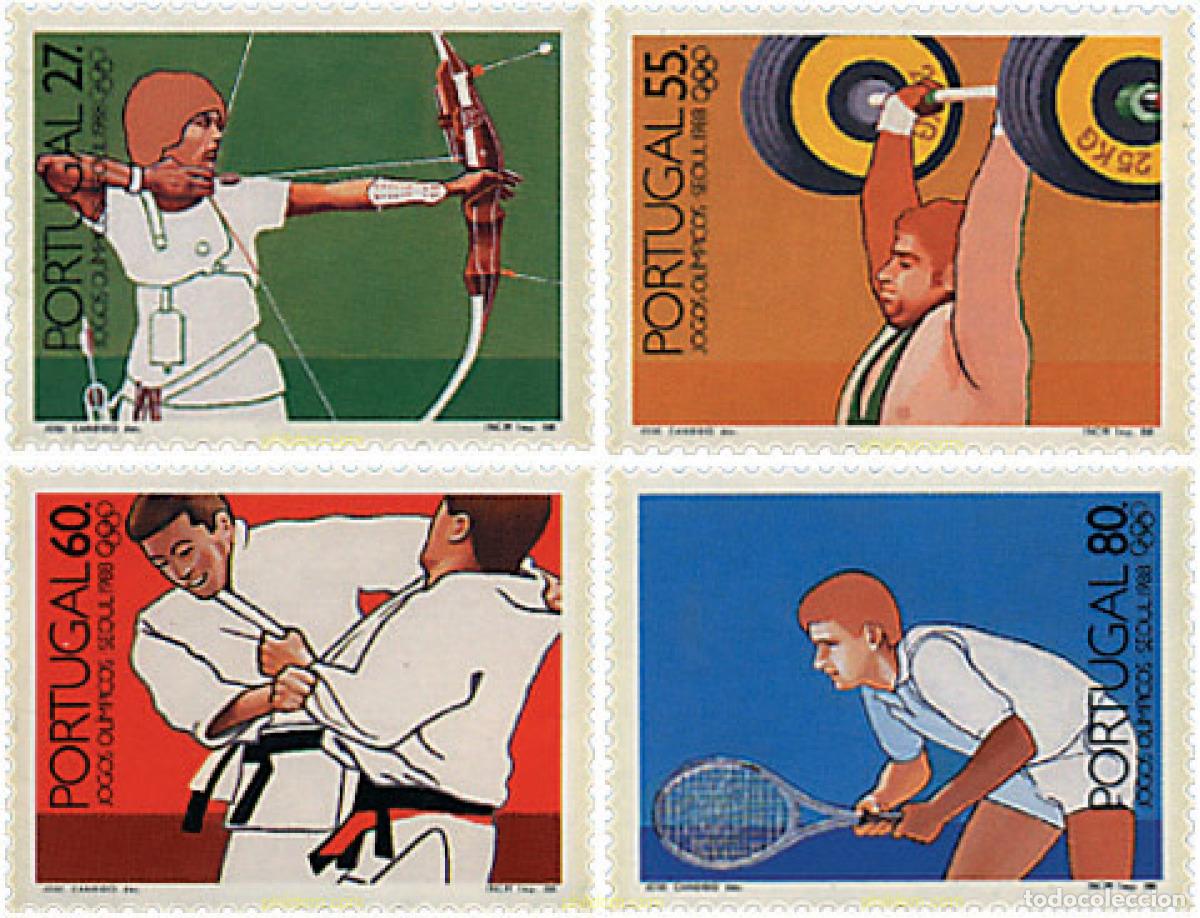 Sellos: 88057 MNH PORTUGAL 1988 24 JUEGOS OLIMPICOS VERANO SEUL 1988