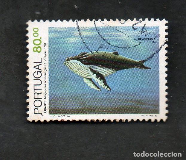 Sellos: FILA SELO PORTUGAL 1983 AF-1628 YVERT 1586 ESP&Eacute;CIES MARINHAS COSTA PORTUGUESA CIRCULADO