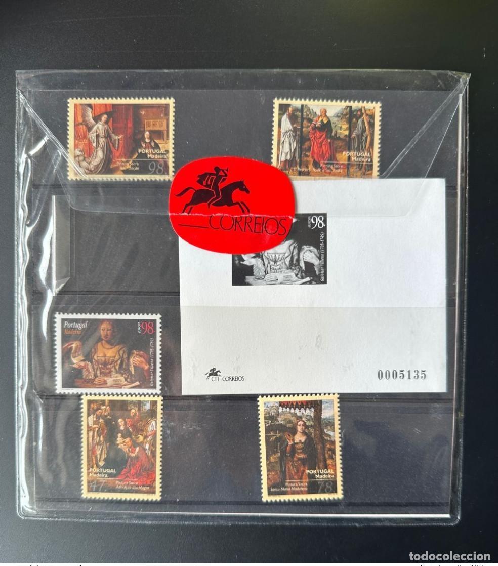 Sellos: Juego de s&aacute;banas recuerdo negras Portugal Madeira 1996 Mi. 182 &mdash; 186 a&ntilde;os